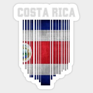 Costa Rica flag, costa rican flag Sticker